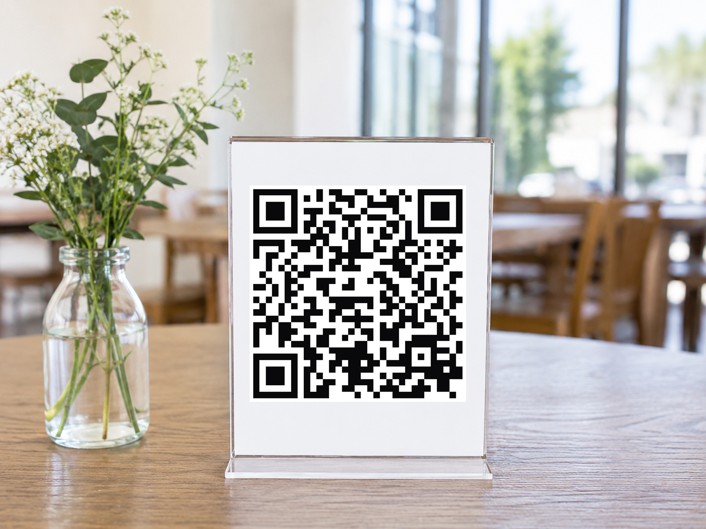 Carta digital de restaurante con código QR